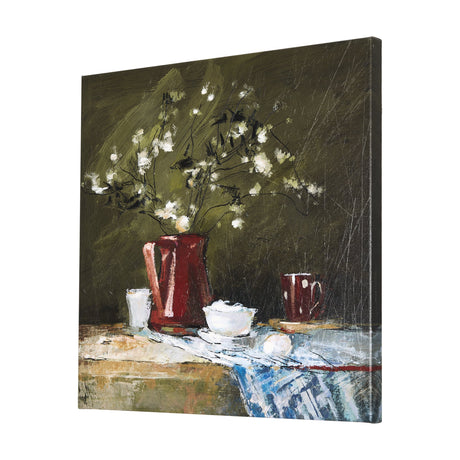 Still Life with Crock by Mercana Studio a Hand Embellished Textured Canvas by Mercana at Eve Furniture