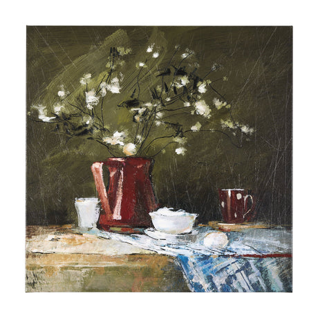 Still Life with Crock by Mercana Studio a Hand Embellished Textured Canvas by Mercana at Eve Furniture