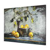 Still Life with Lemons by Mercana Studio a Hand Embellished Textured Canvas by Mercana at Eve Furniture