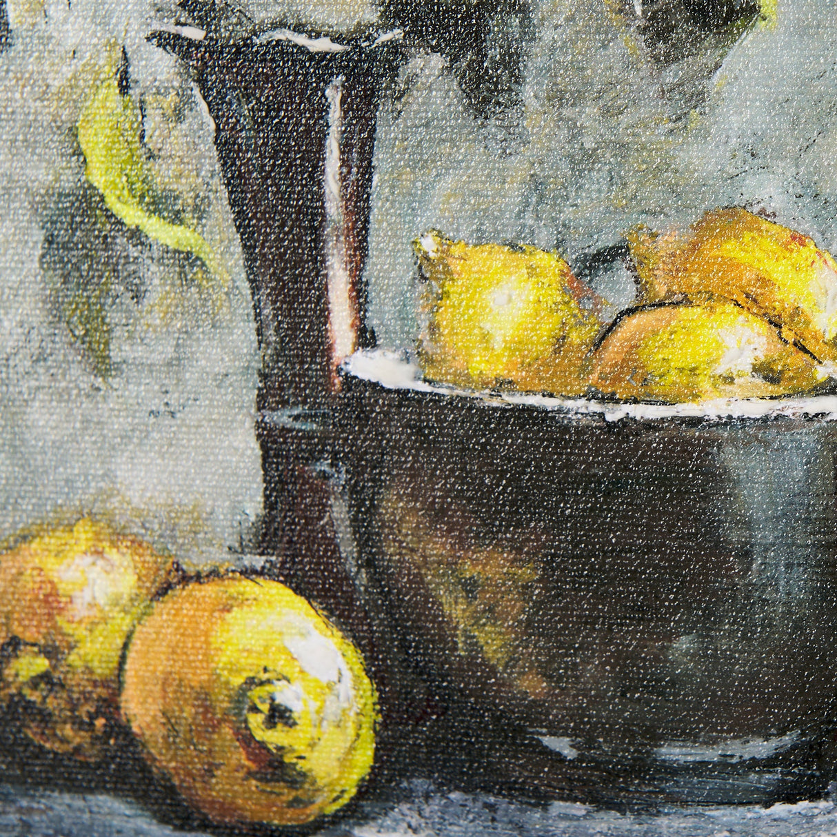 Still Life with Tangerine by Mercana Studio a Hand Embellished Textured Framed Art Print by Mercana at Eve Furniture