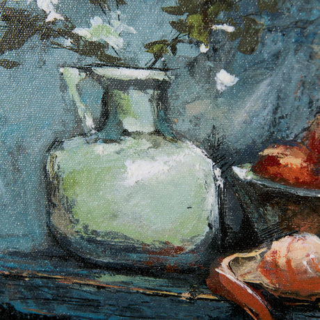 Still Life with Tangerine by Mercana Studio a Hand Embellished Textured Framed Art Print by Mercana at Eve Furniture
