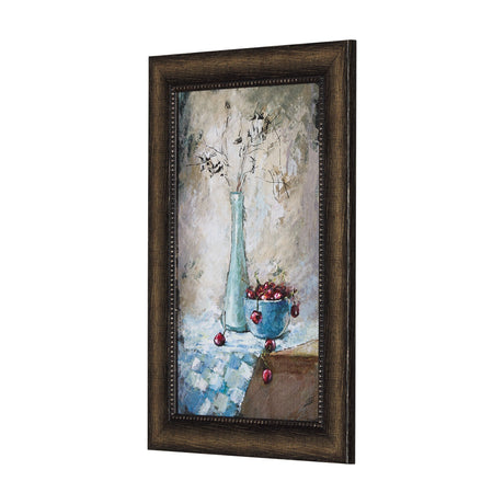 Still Life with Tangerine by Mercana Studio a Hand Embellished Textured Framed Art Print by Mercana at Eve Furniture