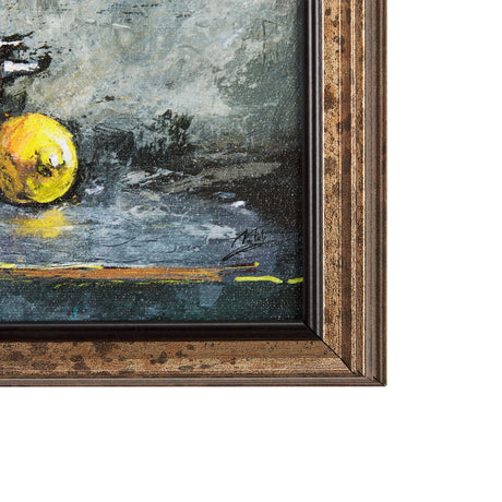 Still Life with Tangerine by Mercana Studio a Hand Embellished Textured Framed Art Print by Mercana at Eve Furniture