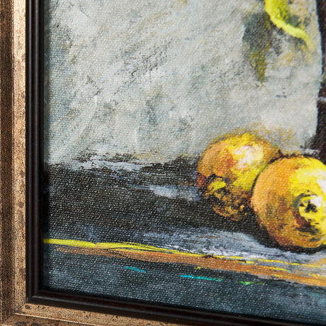 Still Life with Tangerine by Mercana Studio a Hand Embellished Textured Framed Art Print by Mercana at Eve Furniture