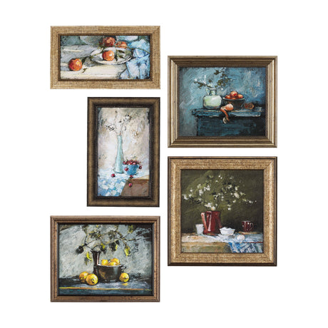 Still Life with Tangerine by Mercana Studio a Hand Embellished Textured Framed Art Print by Mercana at Eve Furniture