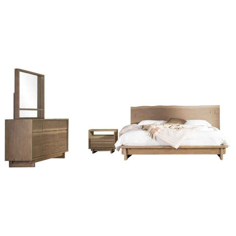 Stillwater Oak 4-Piece Queen Bedroom Set by Coaster at Eve Furniture