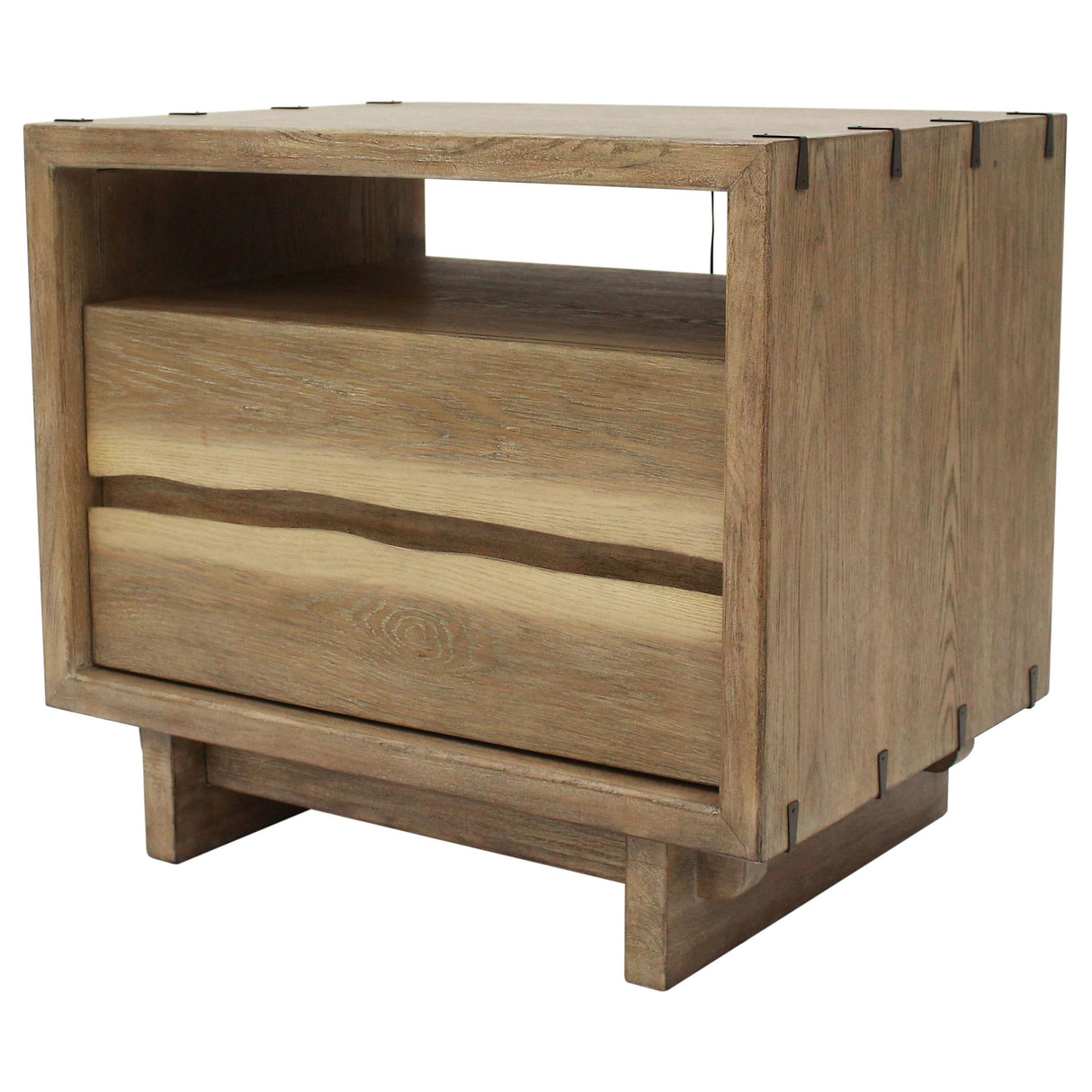 Stillwater Weathered Oak 2-drawer Nightstand by Coaster at Eve Furniture