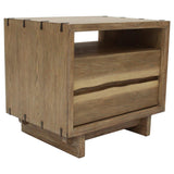 Stillwater Weathered Oak 2-drawer Nightstand by Coaster at Eve Furniture