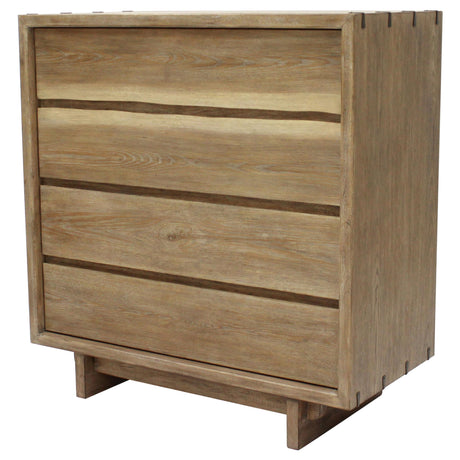 Stillwater Weathered Oak 4-drawer Chest by Coaster at Eve Furniture
