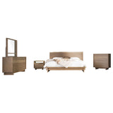 Stillwater Weathered Oak 5-Piece California King Bedroom Set by Coaster at Eve Furniture