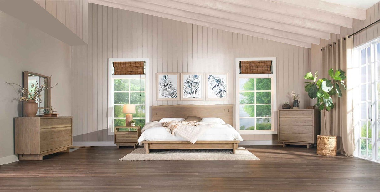 Stillwater Weathered Oak 5-Piece California King Bedroom Set by Coaster at Eve Furniture