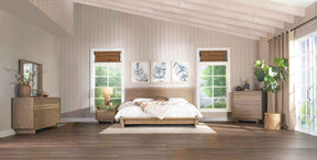 Stillwater Weathered Oak 5-Piece Eastern King Bedroom Set by Coaster at Eve Furniture