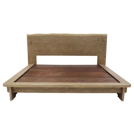 Stillwater Weathered Oak California King Platform Bed by Coaster at Eve Furniture