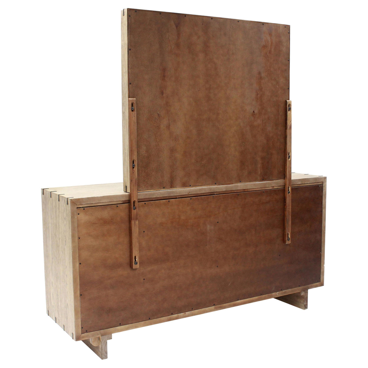 Stillwater Weathered Oak Dresser with Mirror by Coaster at Eve Furniture