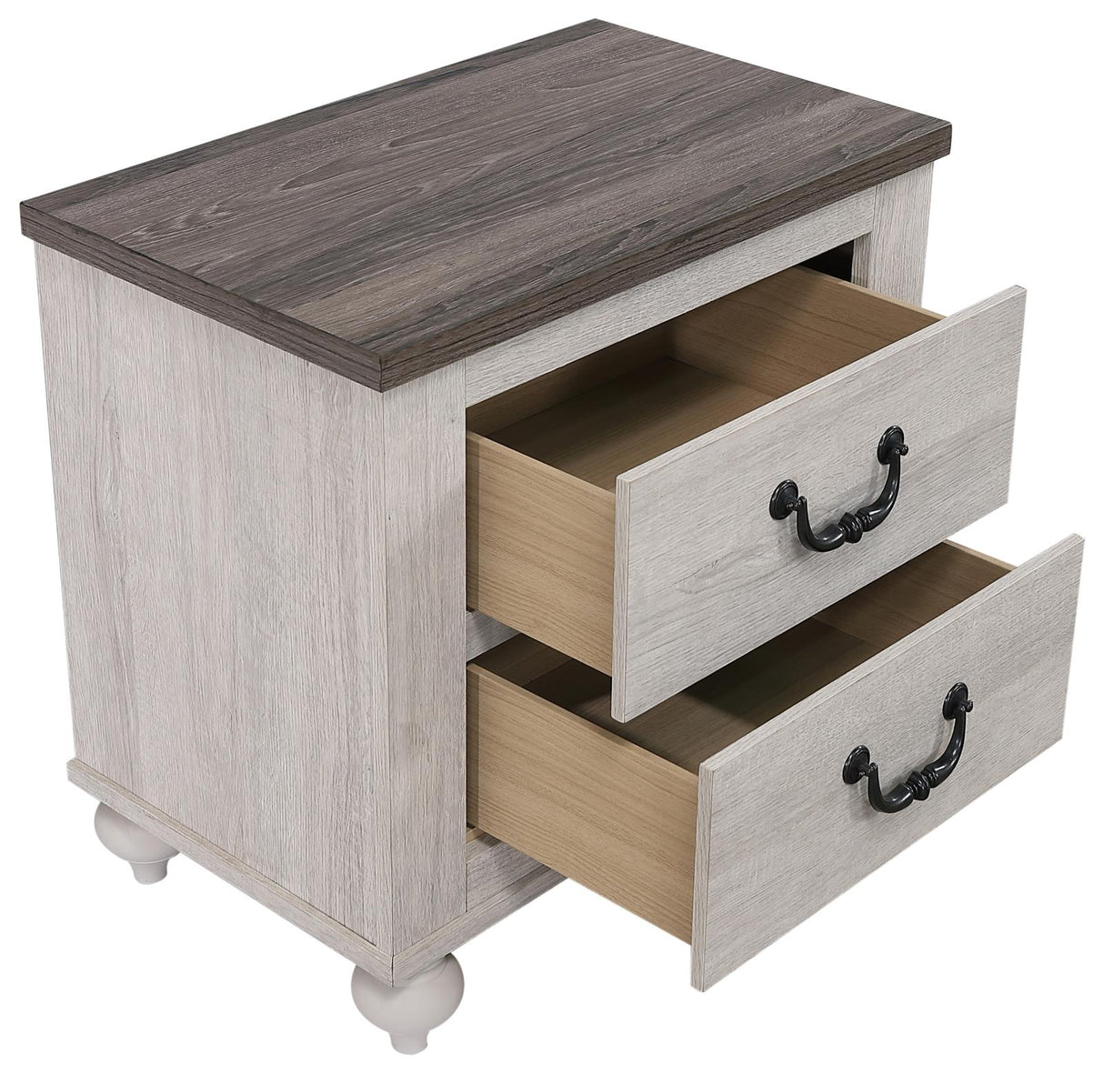 Stillwood 2-Drawer Nightstand Vintage Linen