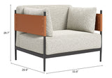 Stirbe Gray Armchair by Zuomod at Eve Furniture