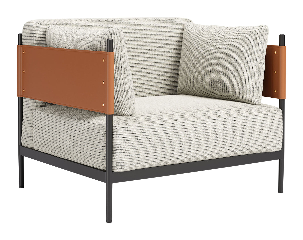 Stirbe Gray Armchair by Zuomod at Eve Furniture