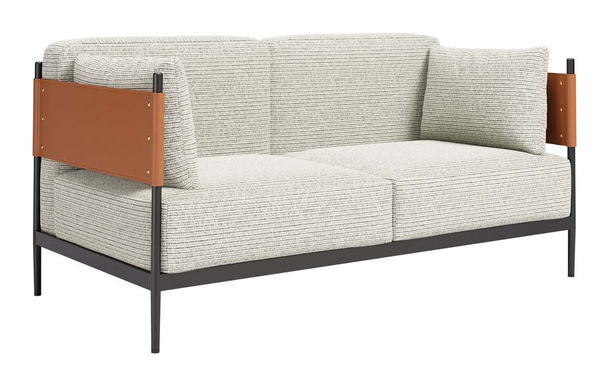 Stirbe Gray Loveseat by Zuomod at Eve Furniture