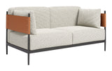Stirbe Gray Loveseat by Zuomod at Eve Furniture