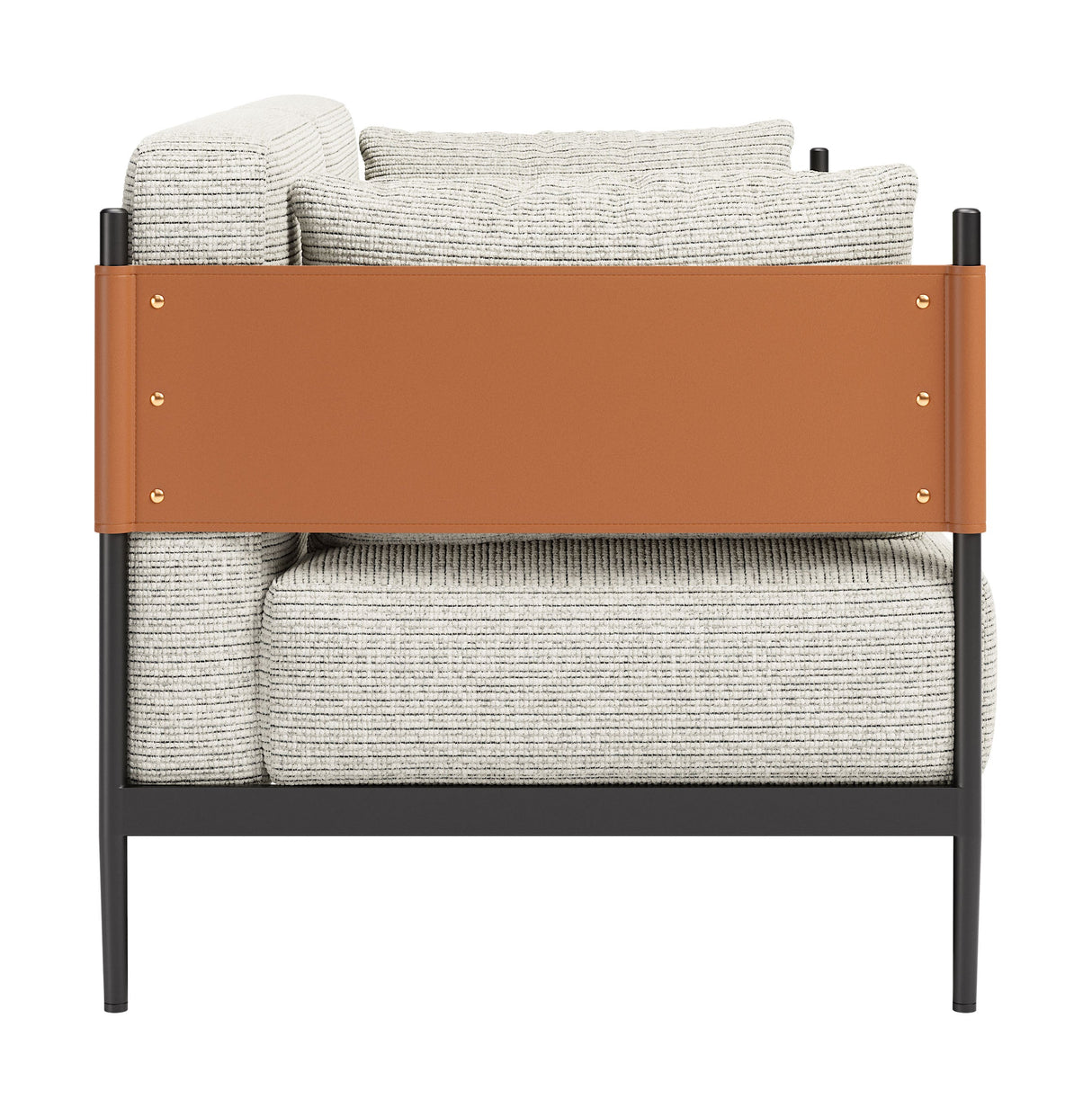 Stirbe Gray Loveseat by Zuomod at Eve Furniture