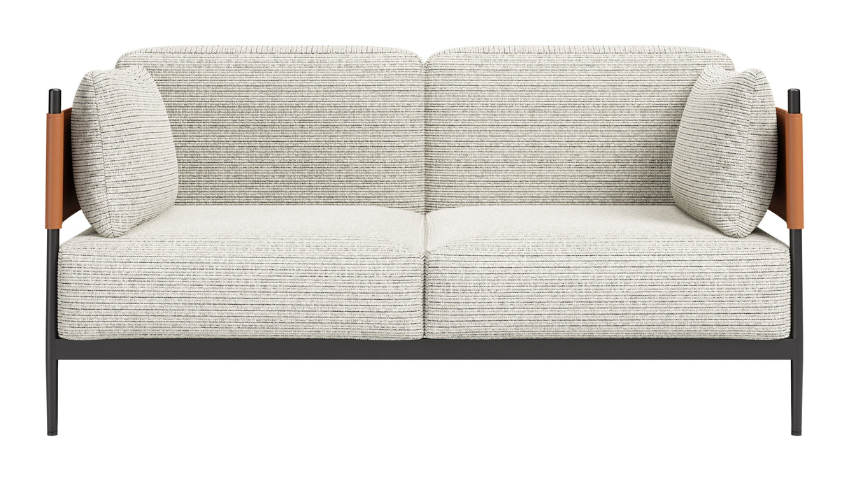 Stirbe Gray Loveseat by Zuomod at Eve Furniture