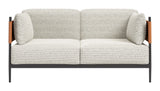 Stirbe Gray Loveseat by Zuomod at Eve Furniture