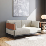 Stirbe Gray Loveseat by Zuomod at Eve Furniture