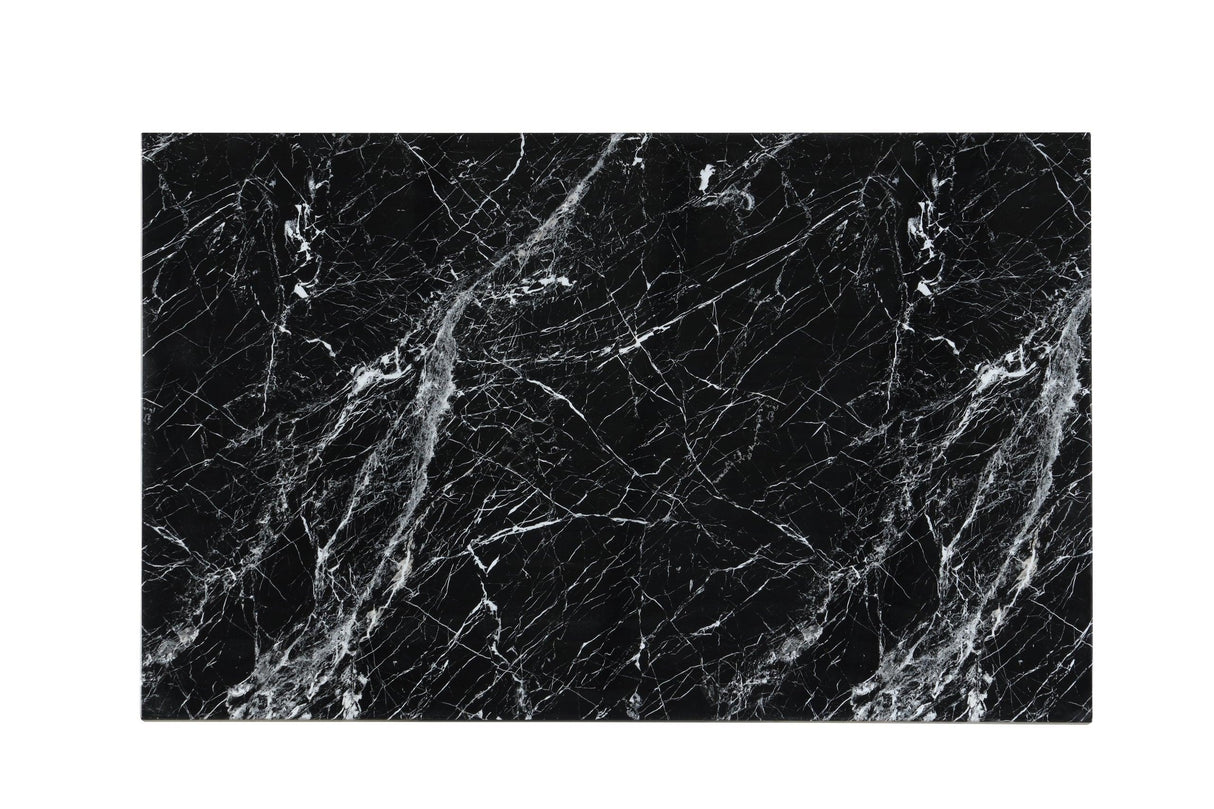 Stockholm Onyx 7-Piece Faux Marble Counter Height Set by Happy Homes at Eve Furniture