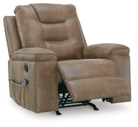 Stockworth Earth Recliner by Ashley at Eve Furniture