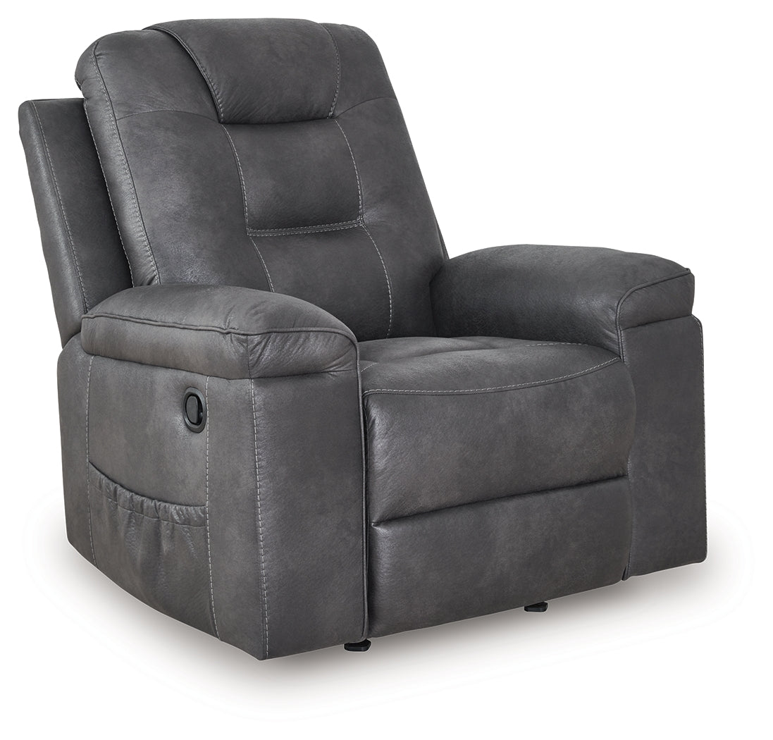 Stockworth Granite Recliner by Ashley at Eve Furniture