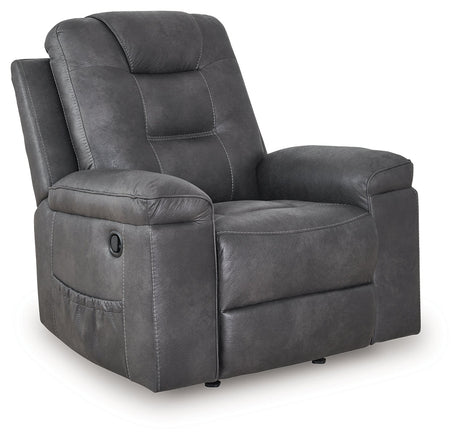 Stockworth Granite Recliner by Ashley at Eve Furniture