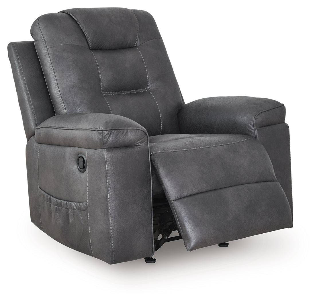 Stockworth Granite Recliner by Ashley at Eve Furniture