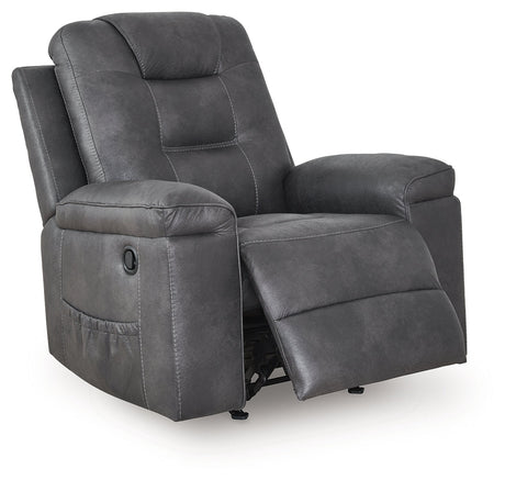 Stockworth Granite Recliner by Ashley at Eve Furniture