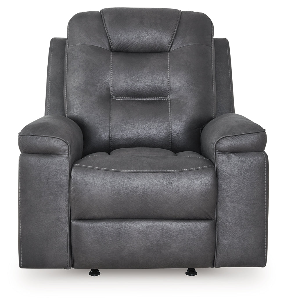 Stockworth Granite Recliner by Ashley at Eve Furniture