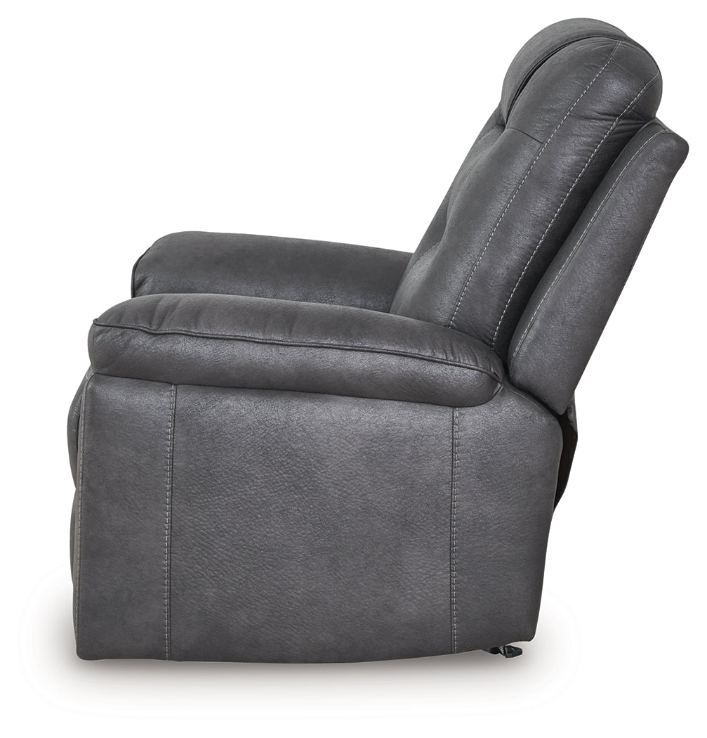 Stockworth Granite Recliner by Ashley at Eve Furniture