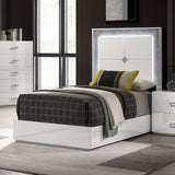 Stoholm White 4-Piece Twin Bedroom Set by Furniture of America at Eve Furniture