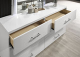 Stoholm White 4-Piece Twin Bedroom Set by Furniture of America at Eve Furniture