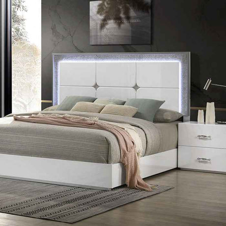 Stoholm White 5-Piece Queen Bedroom Set by Furniture of America at Eve Furniture