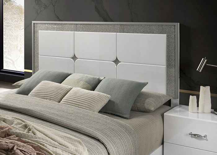 Stoholm White 5-Piece Queen Bedroom Set by Furniture of America at Eve Furniture