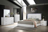 Stoholm White 5-Piece Queen Bedroom Set by Furniture of America at Eve Furniture