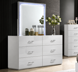 Stoholm White Dresser by Furniture of America at Eve Furniture