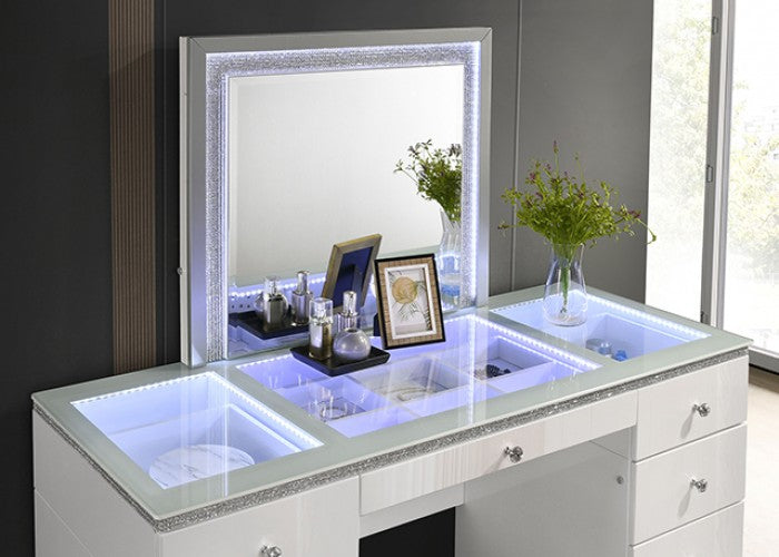 Stoholm White Vanity by Furniture of America at Eve Furniture