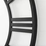 Stoke Round Black Iron Wall Clock by Mercana at Eve Furniture