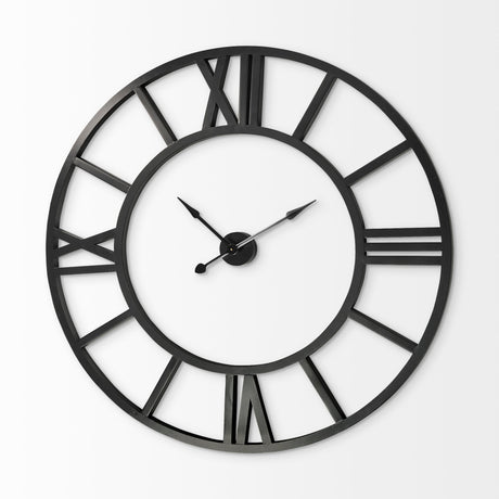 Stoke Round Giant Oversized Industrial Wall Clock by Mercana at Eve Furniture