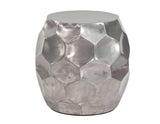 Stomp Round End Table, Nickel by Steve Silver at Eve Furniture