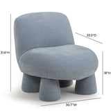 Stomp Upcycled Chenille Accent Chair by TOV Furniture at Eve Furniture