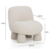 Stomp Upcycled Chenille Accent Chair by TOV Furniture at Eve Furniture