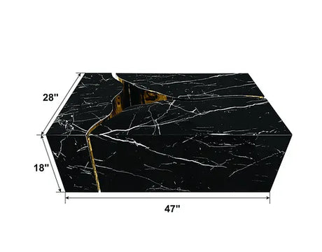 Stone Black Coffee Table by New Era Innovations at Eve Furniture