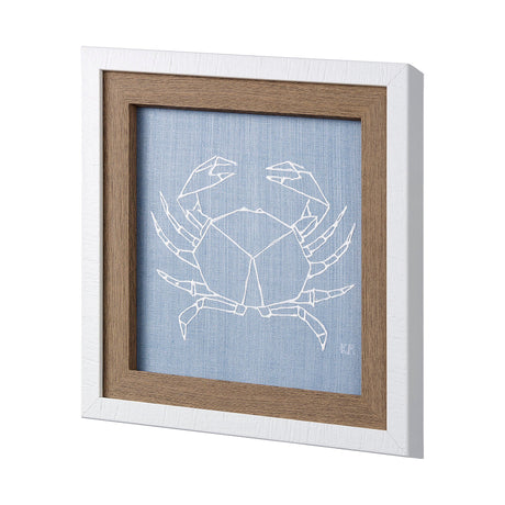 Stone Crab II by Mercana Studio a Hand Embellished Textured Framed Art Print by Mercana at Eve Furniture