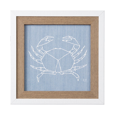 Stone Crab II by Mercana Studio a Hand Embellished Textured Framed Art Print by Mercana at Eve Furniture